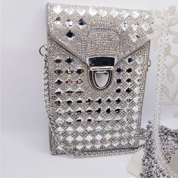 Bling Jewelry & Matching Crossbody NEW Prom Jewelry Accessories Wedding NEW - Picture 6 of 14